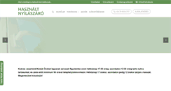 Desktop Screenshot of hasznaltnyilaszaro.com